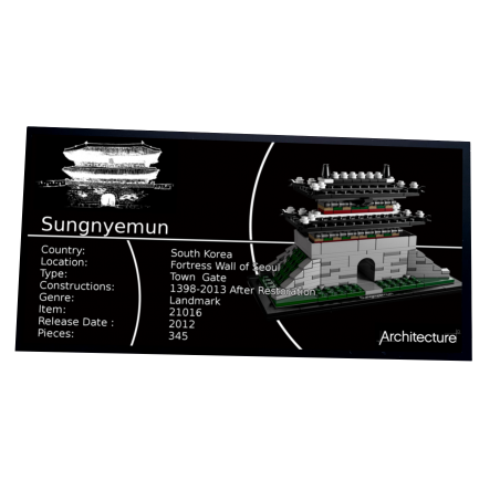 Plaque type UCS Sungnyemun réf 21016