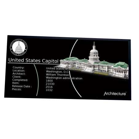 Plaque type UCS  United States Capitol Building réf 21030