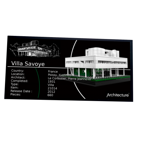 Plaque type UCS  Villa Savoye réf 21014
