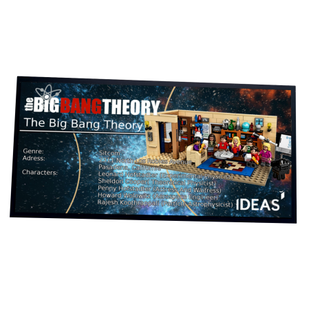 Plaque type UCS The Big Bang Theory réf 21302