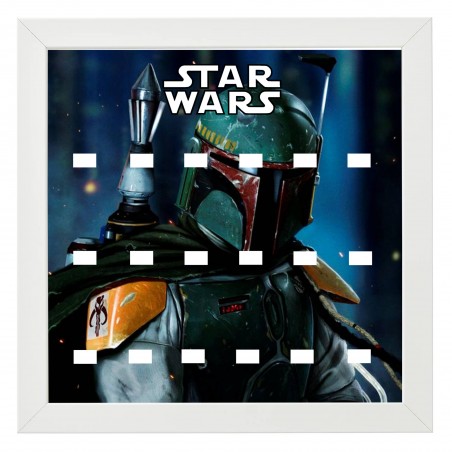 Cadre Star Wars Boba Feet - 25x25cm