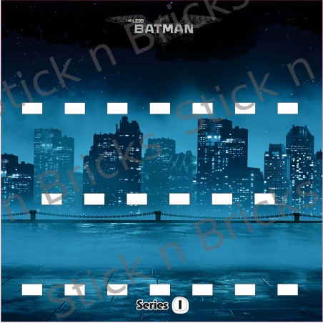Fond de cadre Série 1 Batman Gotham City  25x25 cm 20 emplacements