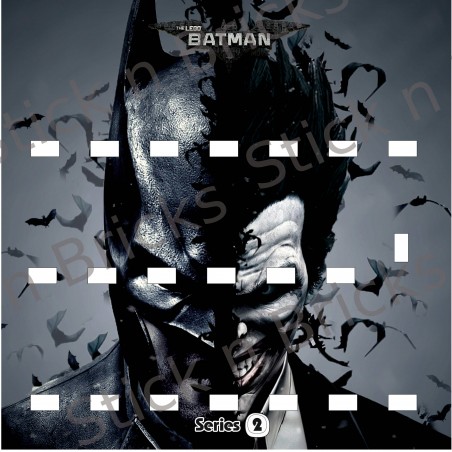 Fond de cadre Série 2 Batman -Joker  25x25 cm 20 emplacements+Dauphin