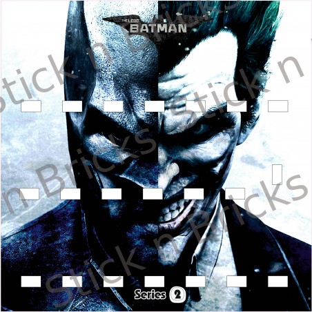 Fond de cadre Série 2 Batman -Batman/Joker 25x25 cm 20 emplacements+ Dauphin