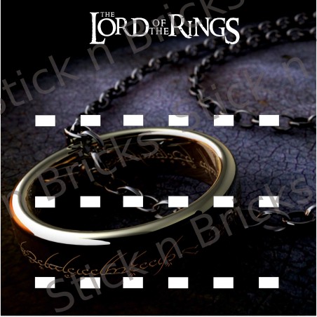 Fond de cadre The Lord Of The Rings -L'anneau 2 25x25 cm 18 emplacements