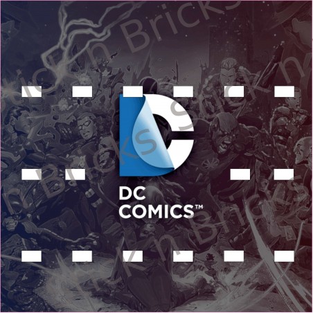 Fond de cadre Série DC Comics 25x25 cm 16 emplacements