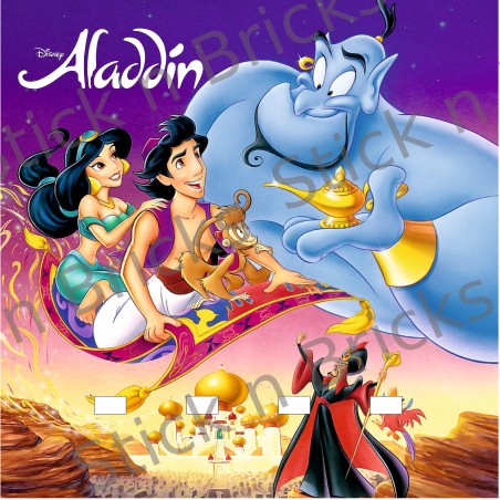 Fond de cadre Aladdin 25x25 cm 4 emplacements