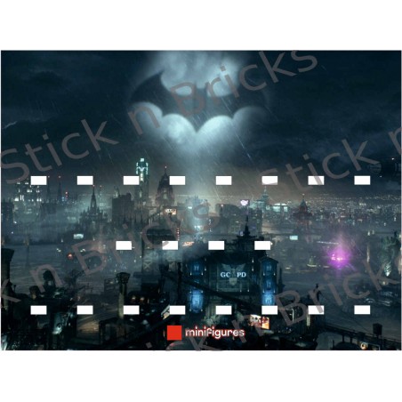 Fond de cadre Série Batman Gotham 30x40 cm 20 emplacements
