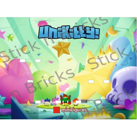 Fond de cadre Série Unikitty  40x30cm 12 emplacements