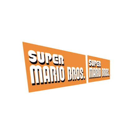 Stickers MOC MiniScale Custom Skyline Architecture Super Mario Bros. x2