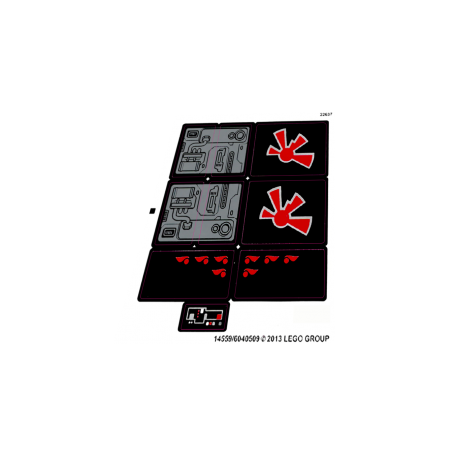 Reproduction Planche de Stickers -14's Stealth Starfighter réf 75018