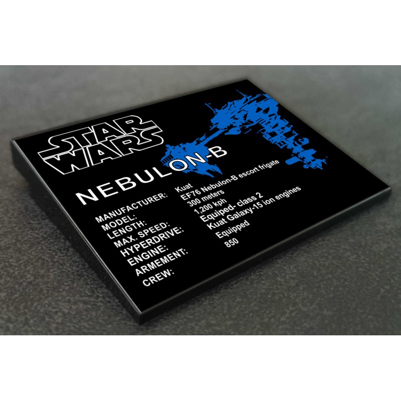 Sdcc Tile Plaque Star Wars Nebulon-B Frigate SDCC Set 77904