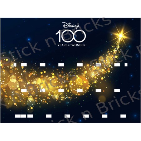 Fond de cadre Disney Magic 100 ans 30x40 cm