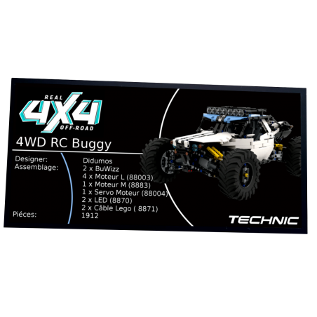 Plaque type UCS 4WD RC Buggy réf MOC-19517