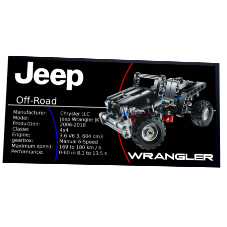 Plaque type UCS Off-Roader réf 8066