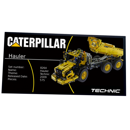 Plaque type UCS Hauler réf 8264