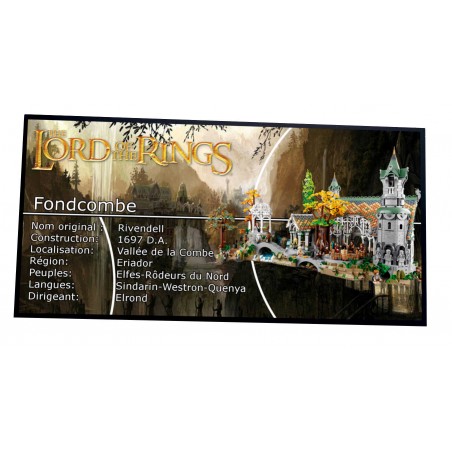 Plaque type UCS The Lord of the Rings: RIVENDELL-réf 10316