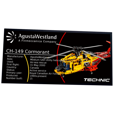 Plaque type UCS Helicopter réf 9396