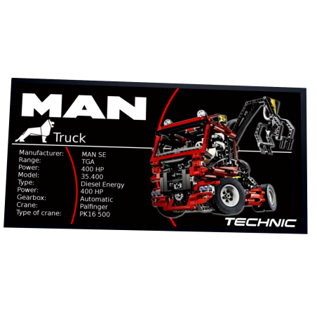 Plaque type UCS Truck 8436