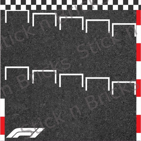 Fond de cadre Exposition Speed Champion F1 collection 50X50cm
