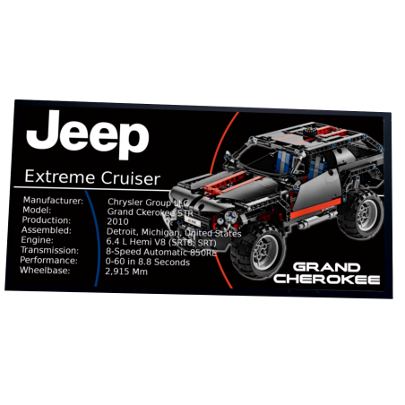Plaque type UCS Extreme Cruiser  réf 8081