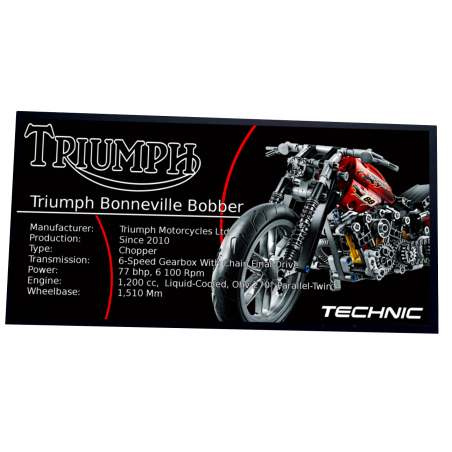 Plaque type UCS Motorbike MODEL A réf 8051