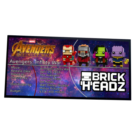 Plaque type UCS Collection Infinity Wars