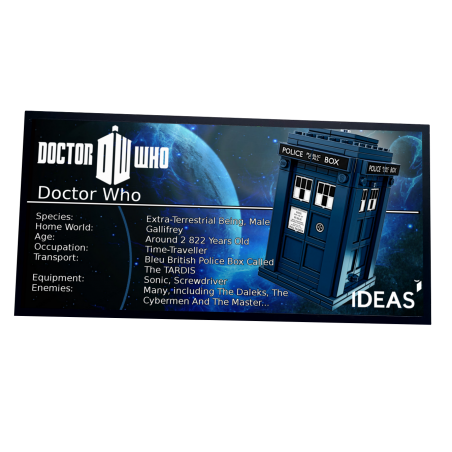 Plaque type UCS Doctor Who réf 21304