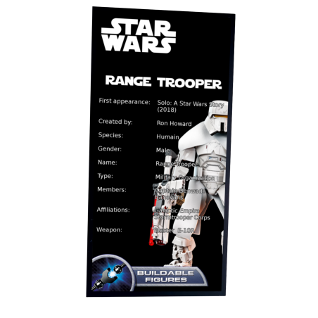 Plaque type UCS Range Trooper réf 75536