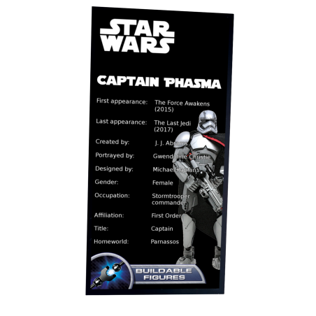 Plaque type UCS  Capitaine Phasma ref 75118