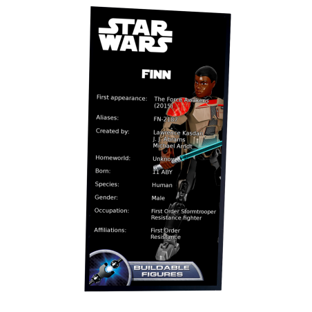 Plaque type UCS Finn réf 75116