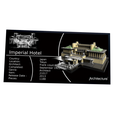 Plaque type UCS  Imperial Hotel réf 21017