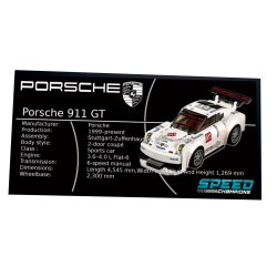 Plaque type UCS Porsche 911...
