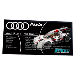 Plaque type UCS Audi R18...