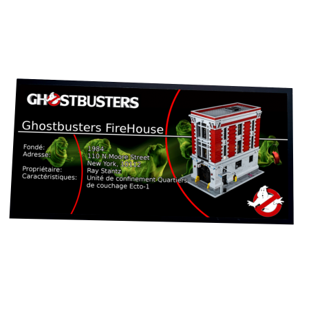 Plaque type UCS Ghostbusters Firehouse Headquarters réf 75827