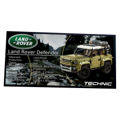 Plaque type UCS Land Rover...