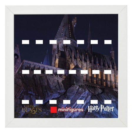Cadre Serie Harry Potter chateau (22 figurines)- 25x25cm