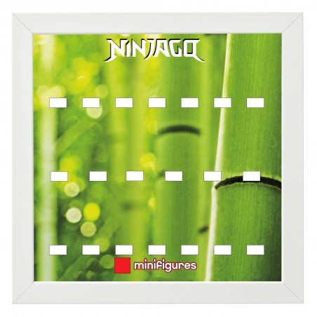 Cadre Serie ninjago Fond Vert-  25x25cm