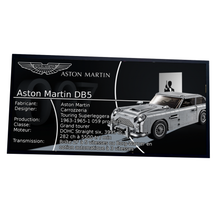 Plaque type UCS Aston Martin DB5 réf 10262