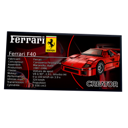 Plaque type UCS  La Ferrari...