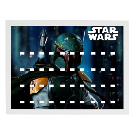 Cadre Thème Star Wars Boba Fet- 30x40 cm