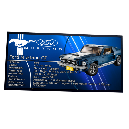 Plaque type UCS Ford Mustang réf 10265