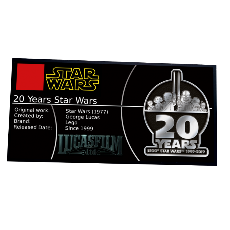 Plaque type UCS 20 Ans Star Wars