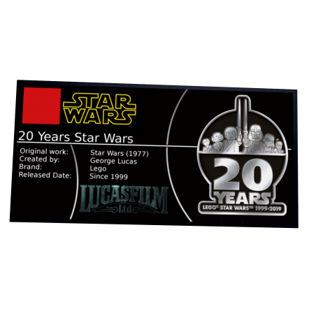 Plaque type UCS 20 Ans Star Wars