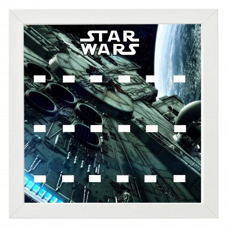 Cadre Star Wars Faucon Millenium - 25x25cm
