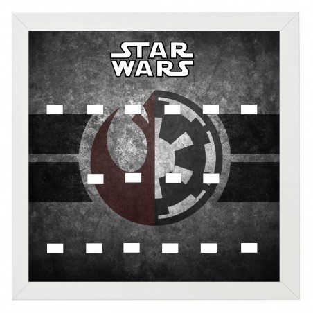 Cadre Star Wars Alliance Rebelle et Empire Galatique- 25x25cm