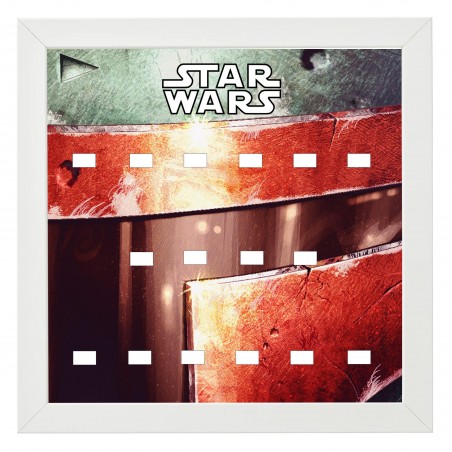 Cadre Star Wars Casque Boba Feet- 25x25cm