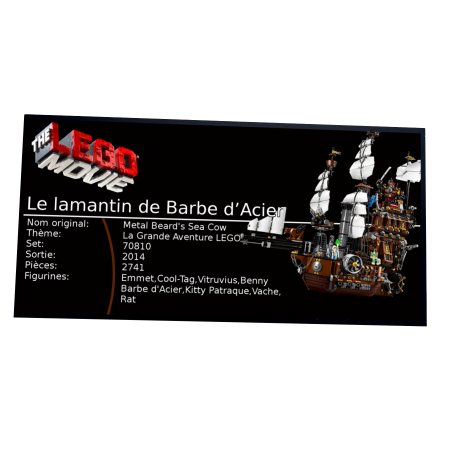 Plaque type UCS Le Lamantin de Barbe d'Acier réf 70810