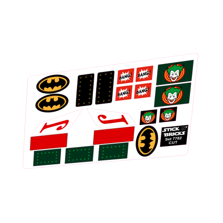 Reproduction Stickers Set 7782 The Batwing