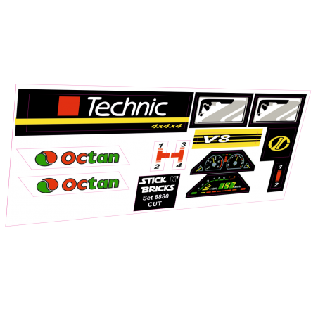 Reproduction Stickers Set 8880 Super Car